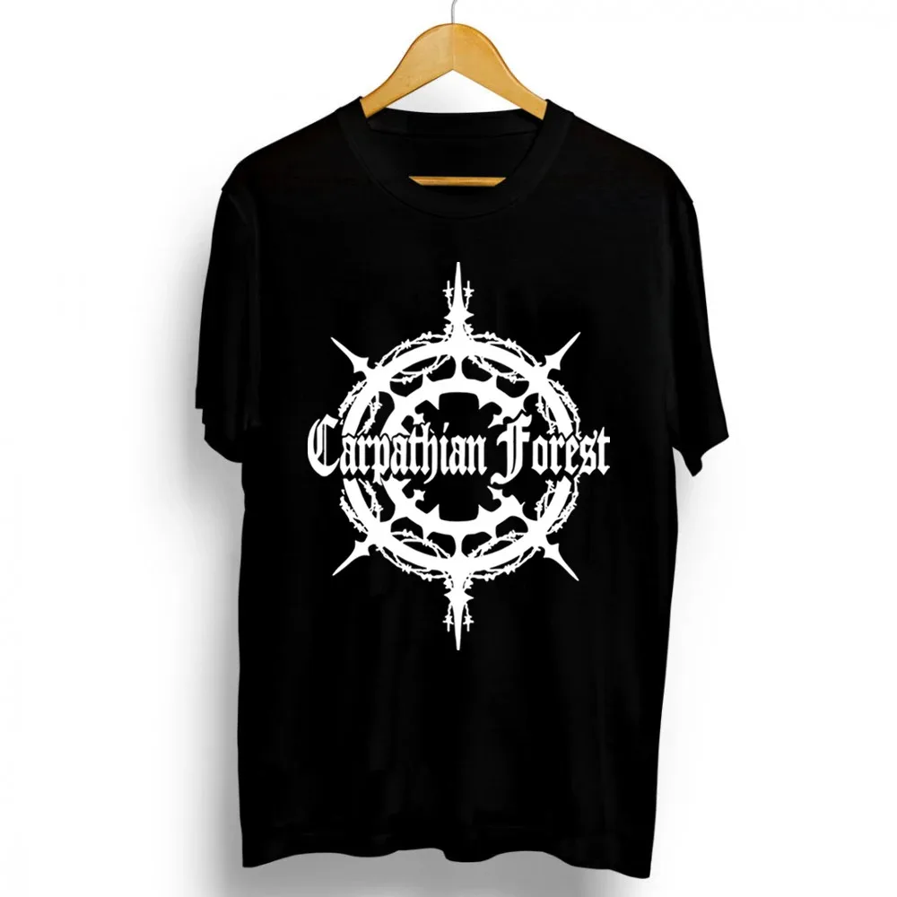 NEW Classic Carpathian Forest Band Logo Short Sleeve Black All Size Shirt