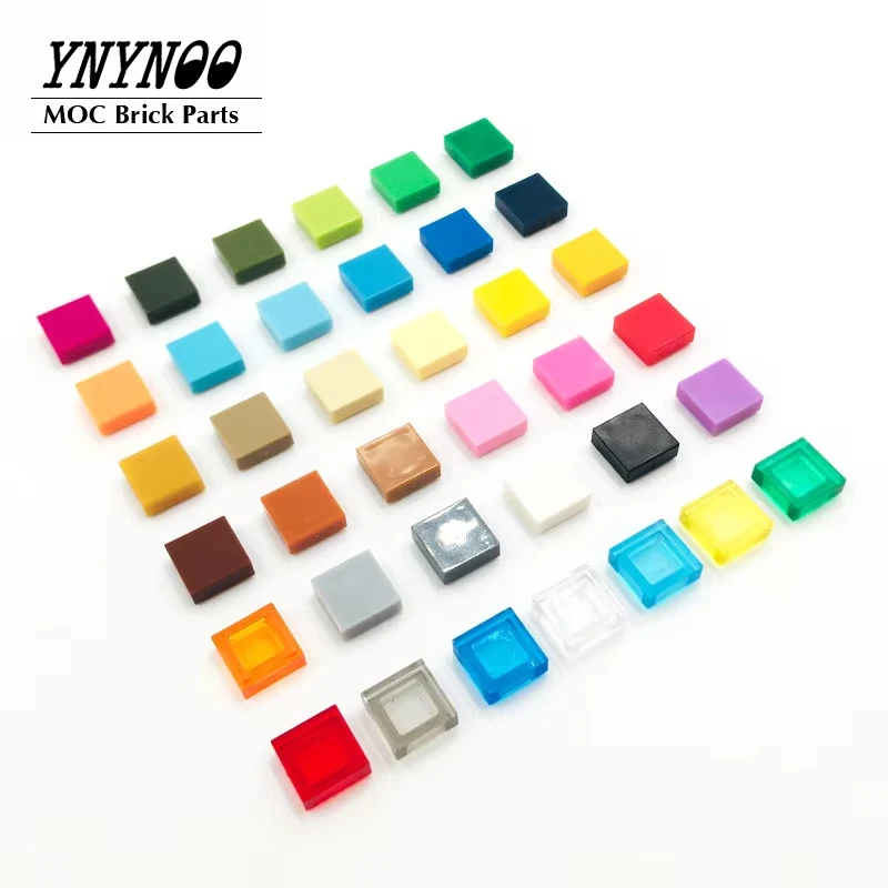 

660Pcs/lot Groove Tile 1x1 Building Blocks 3070 Pixel Art Mosaic MOC Brick Particles DIY Toys Educational Children LOGO Design