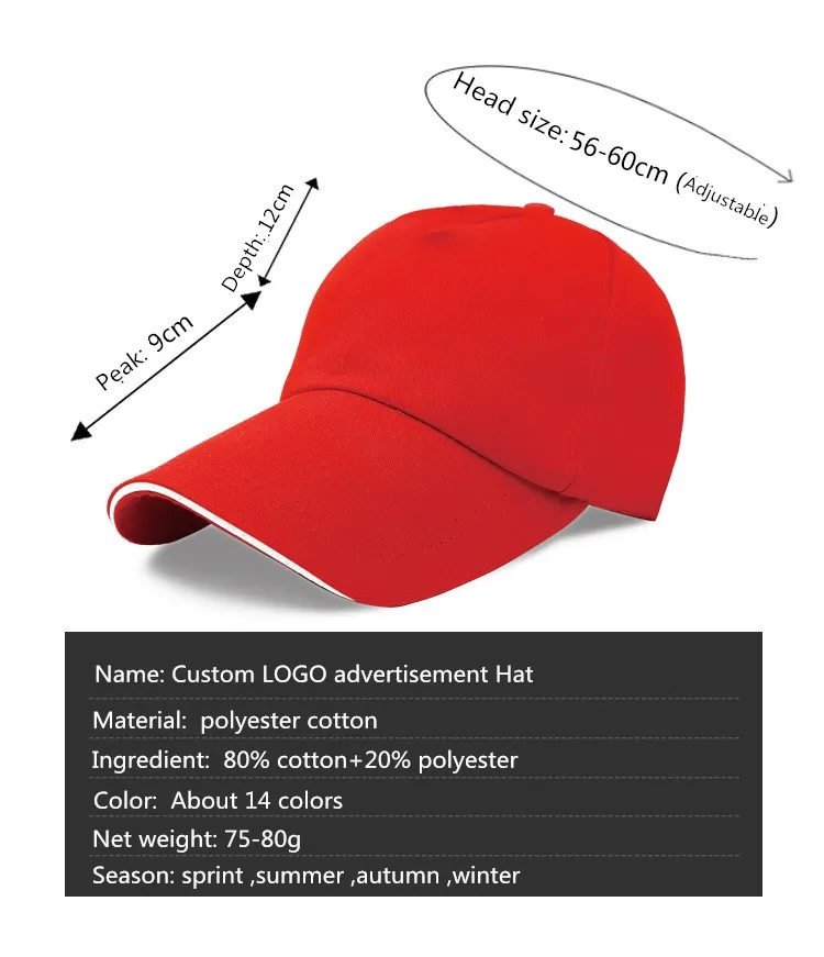 Niestandardowe logo Haft Czapka z daszkiem dla kobiet i mężczyzn Unisex Hip Hop Sun Hats Snapback Casquette Caps Fitted Dad Hat Gorras