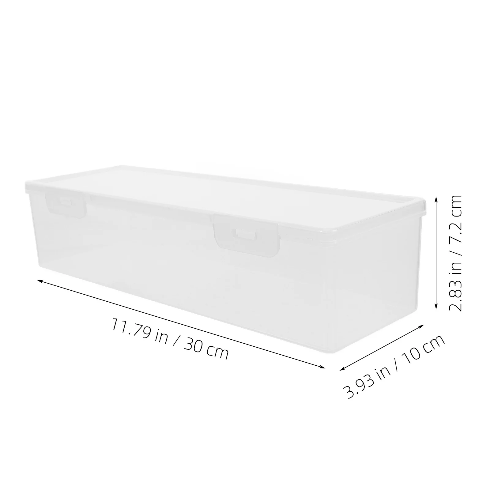 

2Pcs Large Capacity Airtight Food Containers Rectangular Stackable Fresh Keep Holder for Refrigerator Fridge Organizer