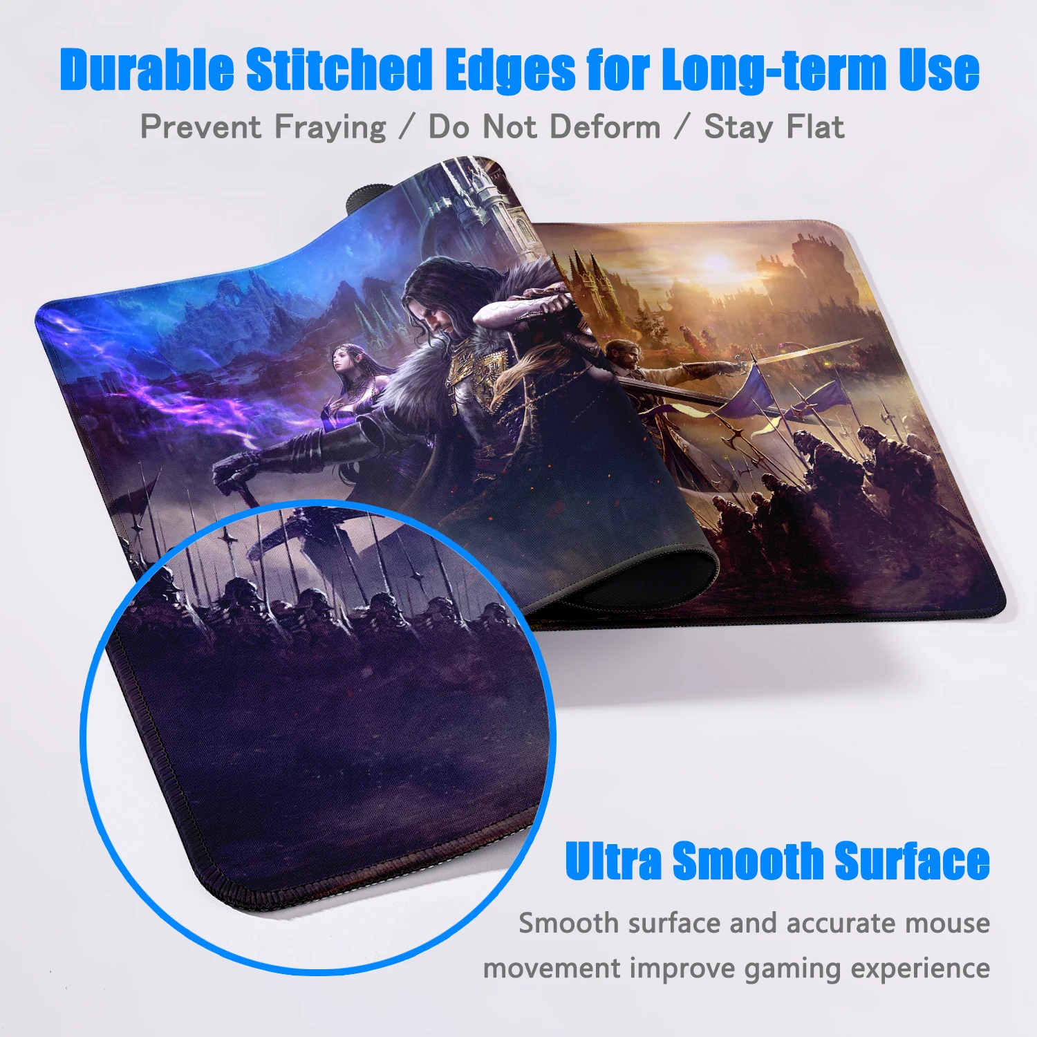 Hot selling item THRONE AND LIBERTY Desktop games Rubber pad Large game accessories Laptop Keyboard Gaming HD printing mouse pad