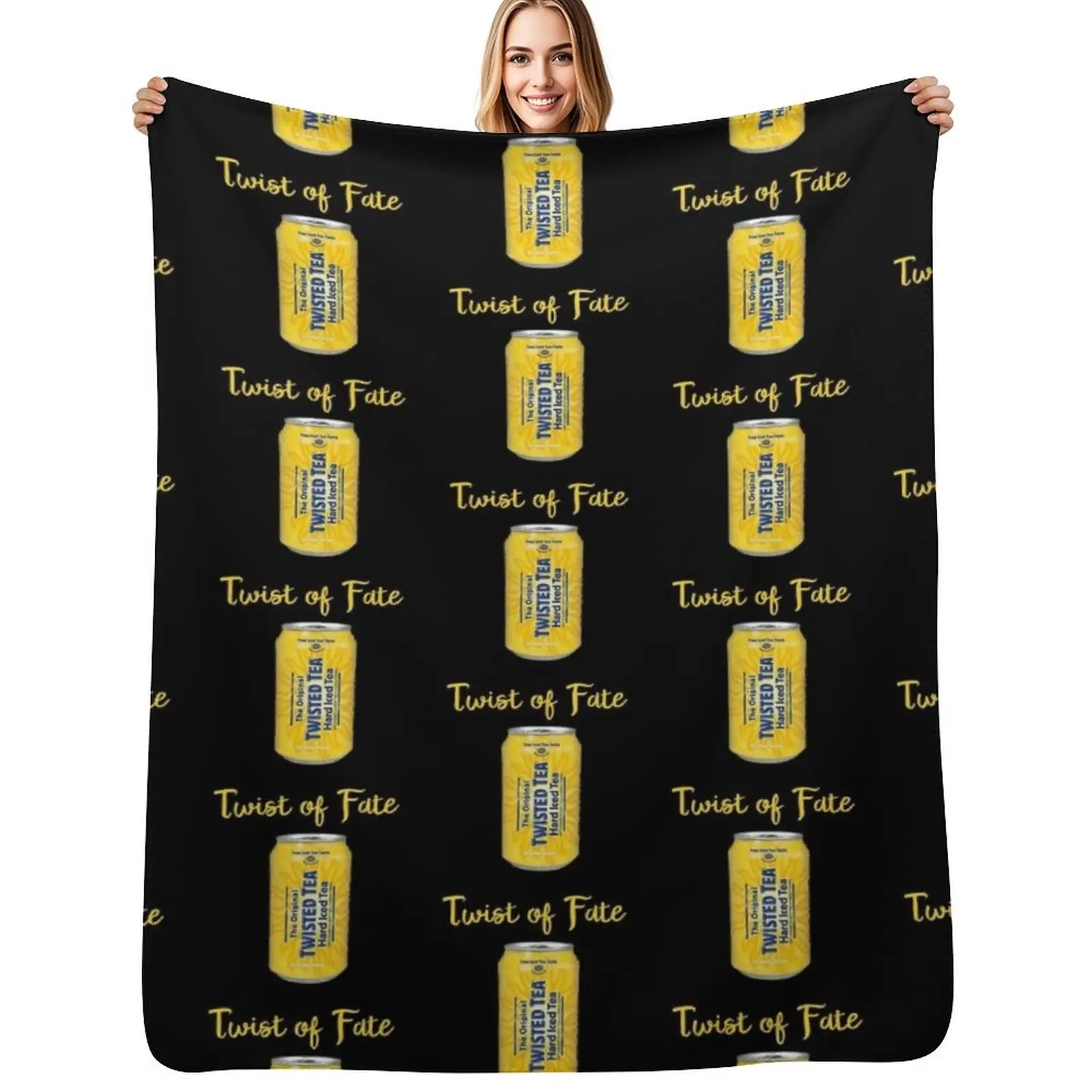 

Twist if Fate Twisted Tea Meme Throw Blanket warm winter Softest Picnic Kid'S Blankets