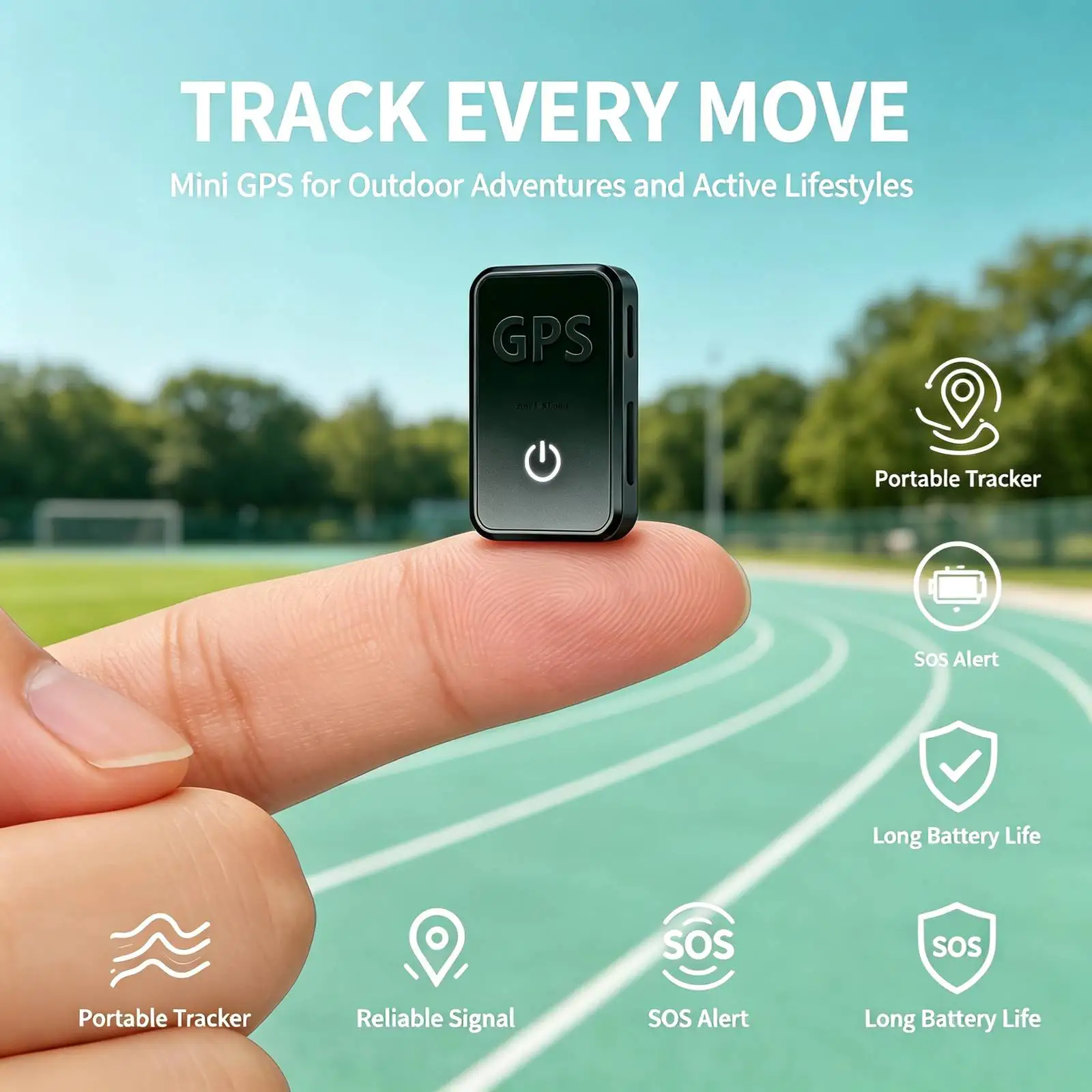 Y9 Mini GPS Tracker, Hidden Real‑Time GPS Locator with Geo‑Fence Alert, Long Standby Battery, Magnetic Discreet Tracking Device, Anti‑Theft GPS Tracker for Vehicles Car Motorcycle Truck Assets Monitoring