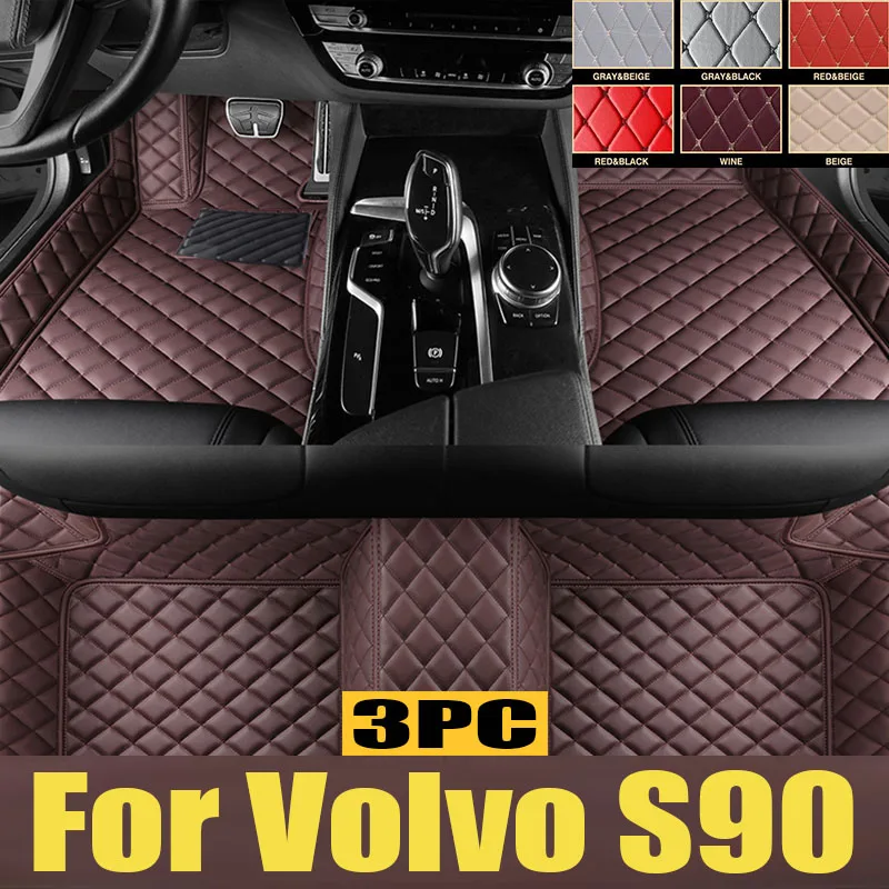 

Car Trunk Storage Mats For Volvo S90 2017 2018 2019 2020~2024 TPE Dirt-resistant Rear Trunk Pads Covers Carpets Auto trunk mat