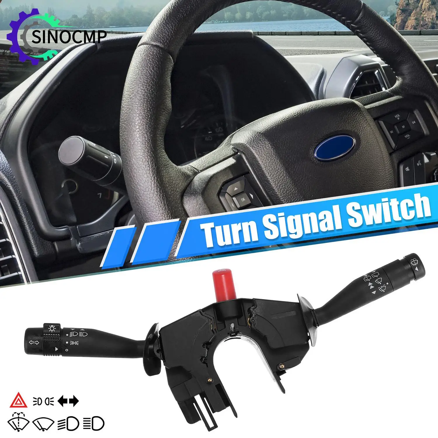

Car Column Wiper Switch Turn Signal Indicator Switch For Ford Fiesta Ka Puma Hatchback 1995-2008 XS6T-11K665-CA XS6T11K665CA
