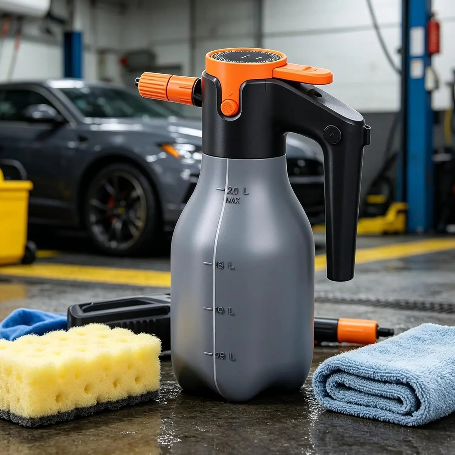 Foam Generator Portable 2L Electric Car Wash Sprayer Car Wash High Pressure Cleaner Electric Snow Foam Gun Manual Cleaning Tool