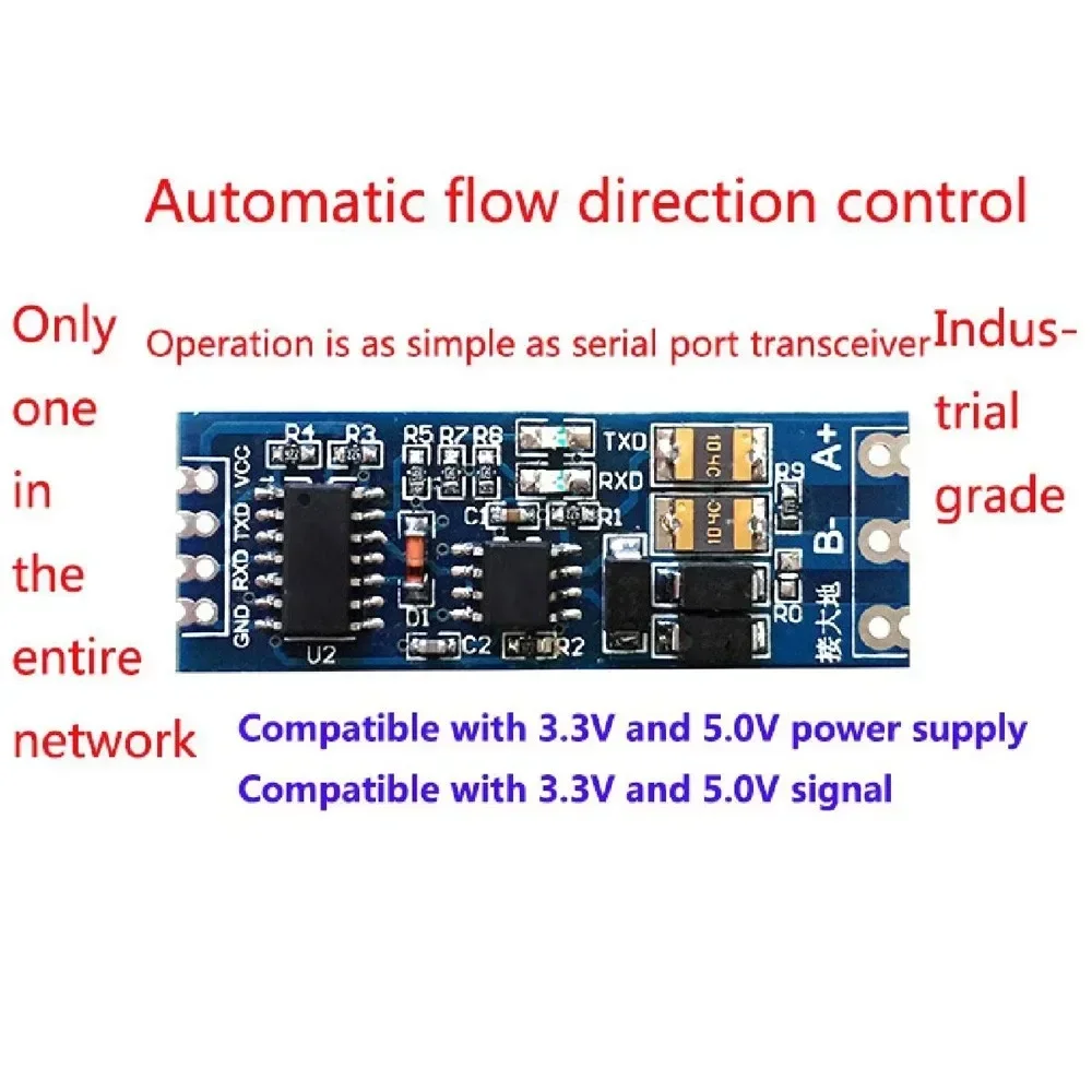 Hardware UART Serial Port To RS485 Converter Module Mutual RS485 TTL Turn UART Level 1pcs 485 To Serial 53*25mm