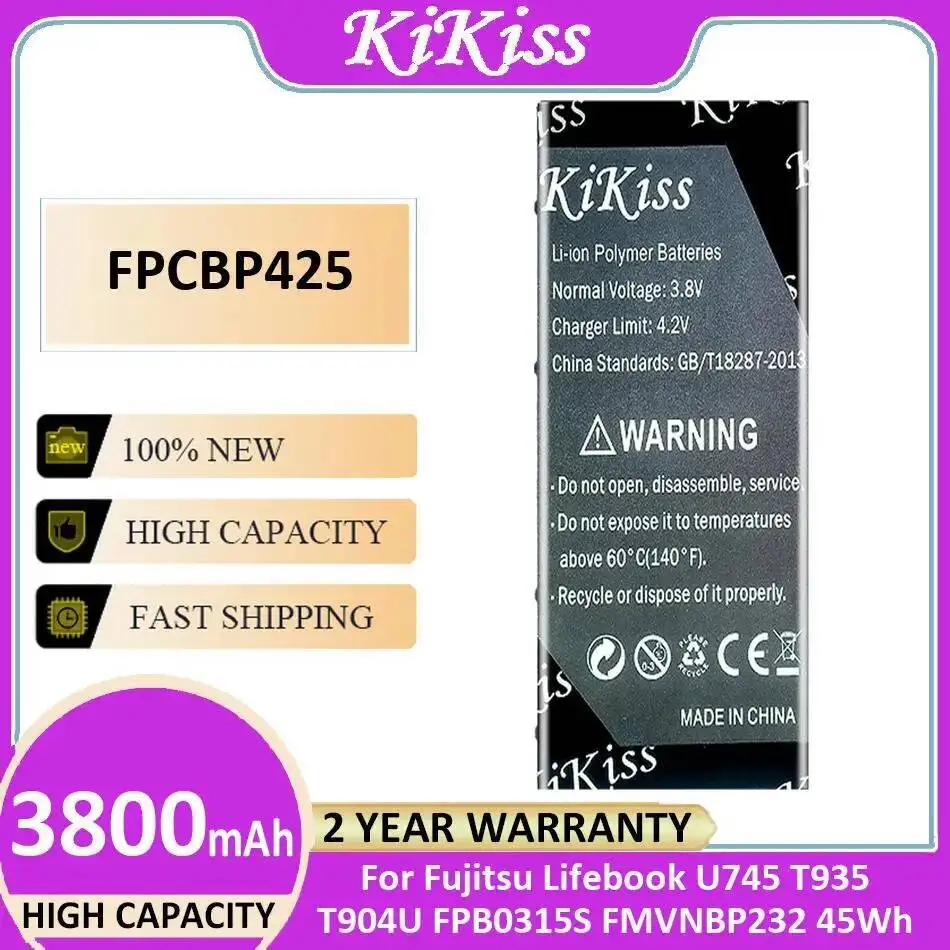 

FPCBP425 Laptop Battery 3800Mah For Fujitsu Lifebook U745 T935 T904U FPB0315S FMVNBP232 45Wh Stable