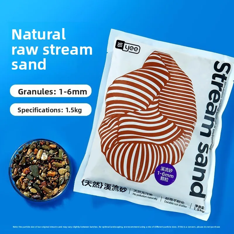 

Yee Aquarium River Stone - Natural Volcanic Rock & Stream Gravel for Biotope Tank, South American & Riverbed Aquascaping