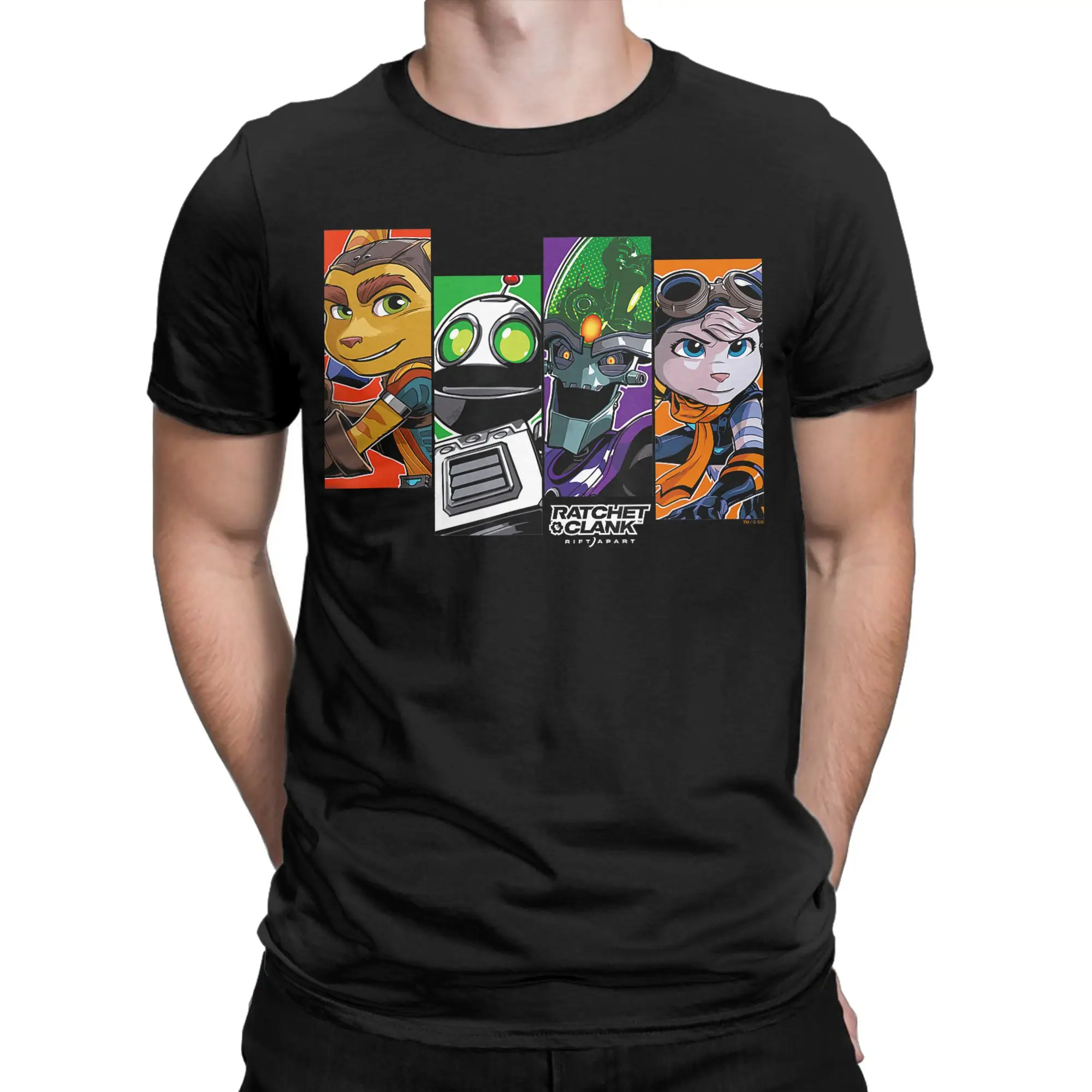 Interplanetary Explorer  Classic Ratchet & Clank Funny 100% Cotton T-Shirt Tees Tops For Men
