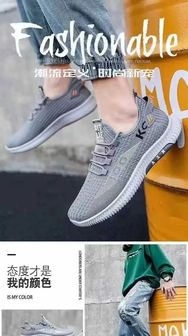 2026 Weichsohlige Frühlings- und Herbst-Stoffschuhe Atmungsaktive Mesh-Schuhe Rutschfeste Verschleißfeste Lässige Niedrige Schuhe Arbeitsschuhe – Detail 1