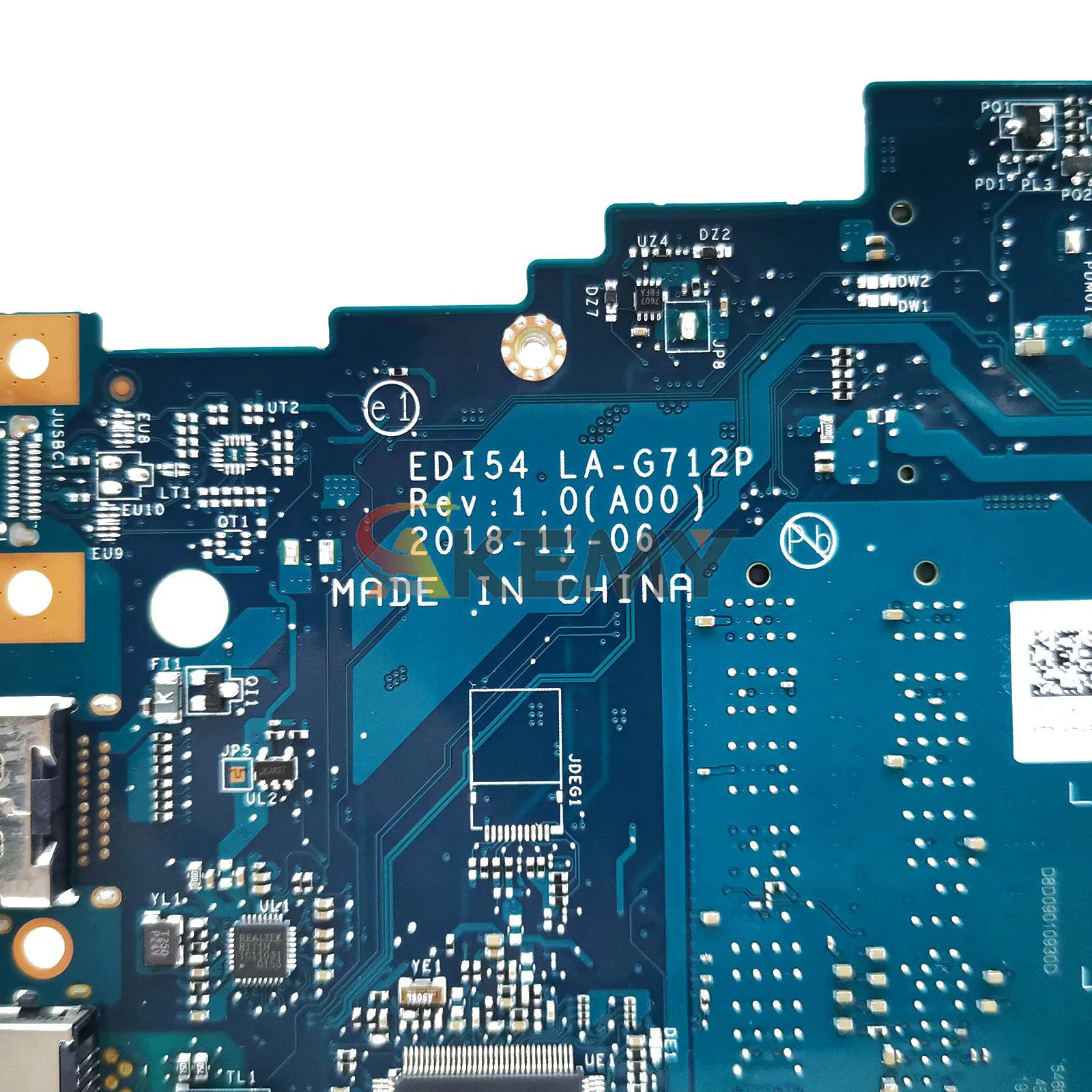 Carte mère d'ordinateur portable pour Dell 3480 3580 3780 3583 LA-G712P avec i3 i5 i7 8th CPU 04205U 05CF0M 0C75M5 0TWYDT testé OK