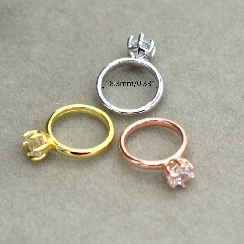 Anelli per servizio fotografico per bambini completi 0-6 mesi anello in argento oro rosa dorato 3 colori