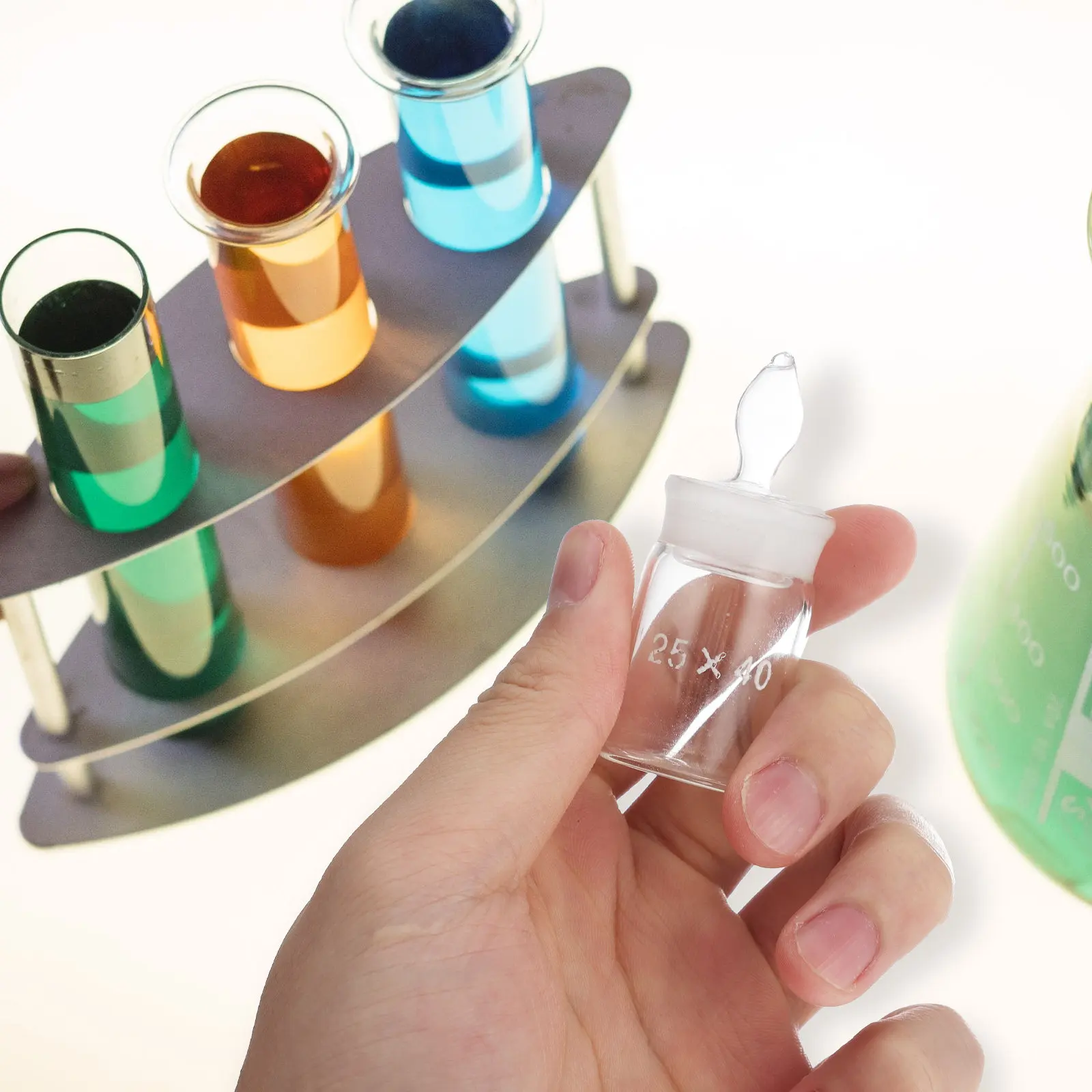 

2Pcs Flat Low Form Weighing Bottle 25x40mm Glass Specific Bottle with Sealed Base for Precise Measurement