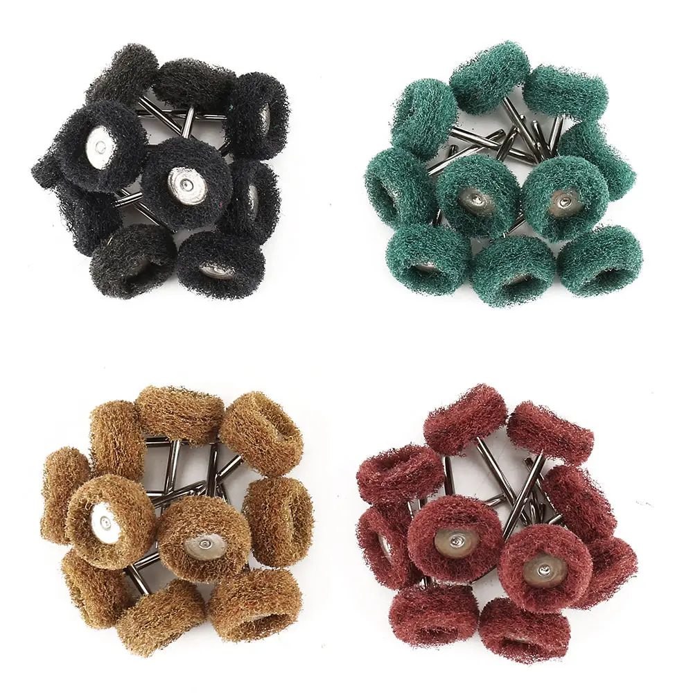 1 Packung Nylon-Minibohrer-Schleifbürste, 2,35 mm, 3 mm Schaft, Polieren, Polierscheibe, Rostentferner für Dremel-Drehwerkzeug-Zubehör – Detail 4
