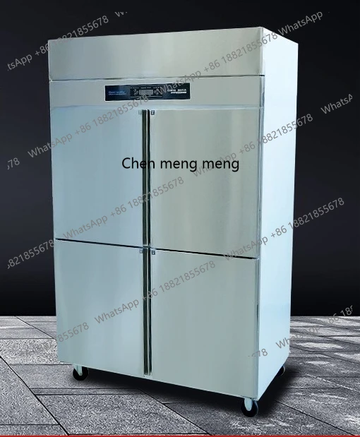

Коммерческая четырехдверная морозильная камера для кухни отеля Вертикальная холодильная морозильная камера с двойной температурой Четырехдверный холодильник большой емкости