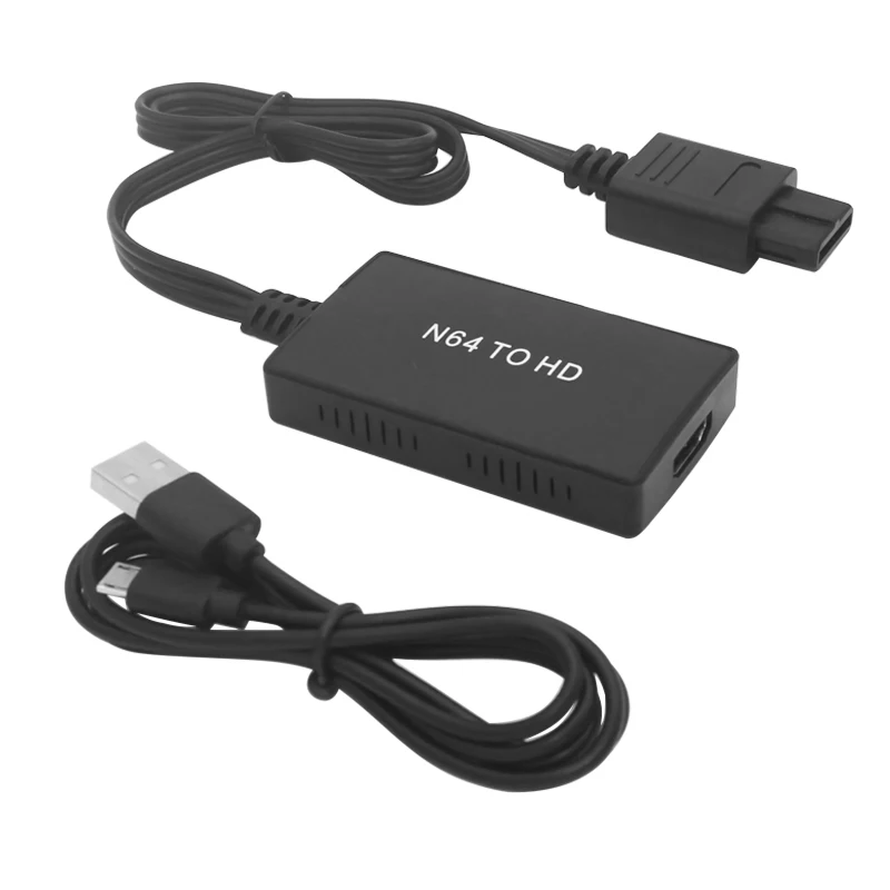 KANKEIRR N64 to HD Compatible Video Converter, HD Cable for Nintendo N64, SNES Plug and Play, 1080P HD Adapter