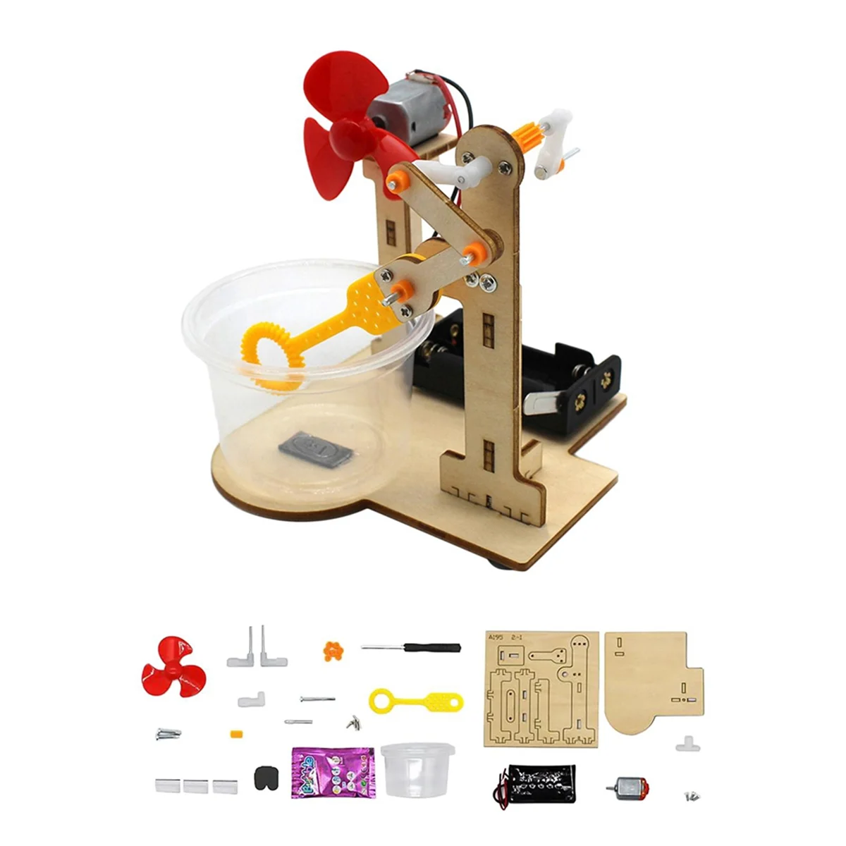 A002 Science Experiment Toy Early Learning Toy Technology Small Production Wooden Toy for Kids Girls Students Teens