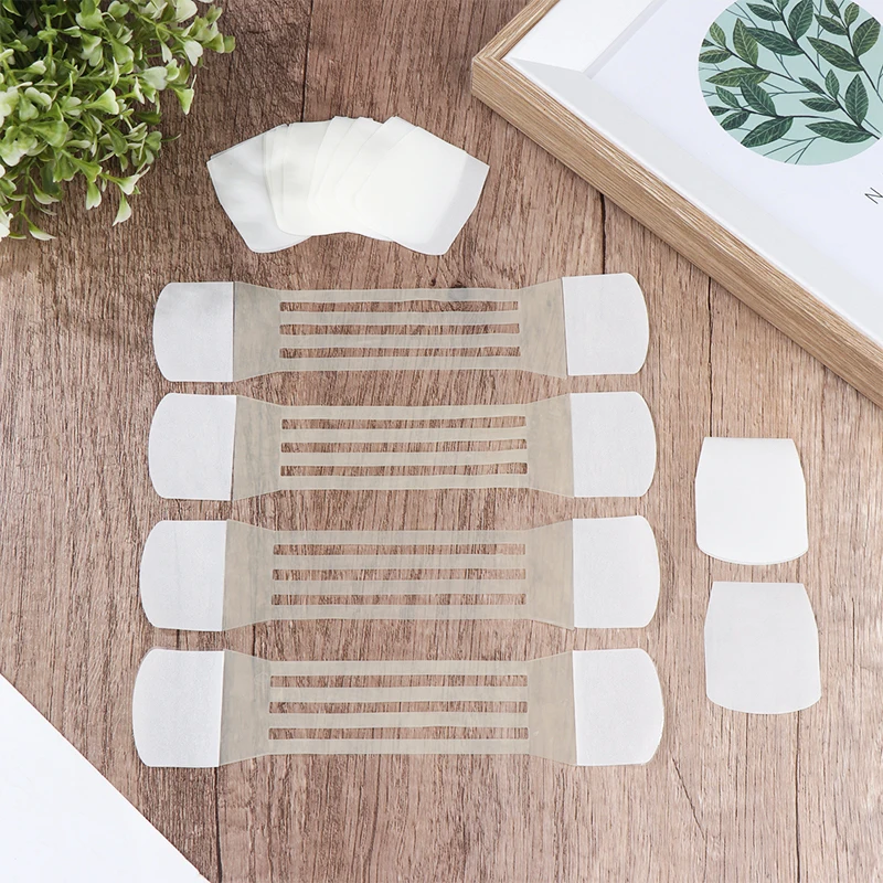 4 قطعة ضمادة رافع الرقبة غير مرئية مع 20 رقعة رفع الرقبة إزالة التجاعيد ملصق شد الوجه الشريط أربطة مرنة أداة العناية بالوجه