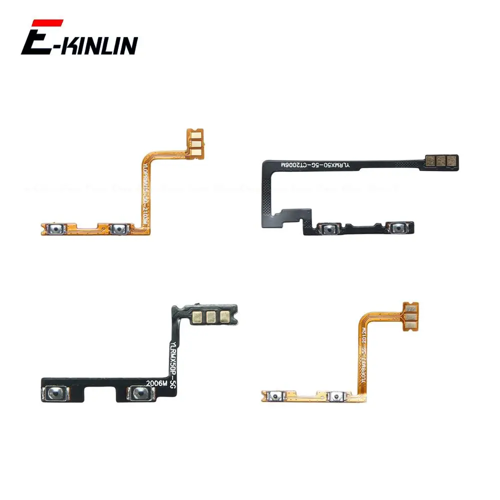 Volume Button Power Switch On Off Key Ribbon Flex Cable For OPPO Realme X50 X50m X7 Pro Max 5G Replacement Parts