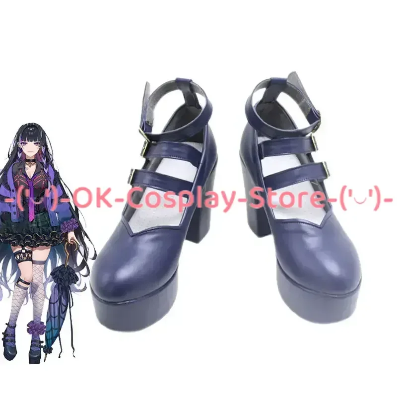 Meloco Kyoran Cosplay Shoes Halloween Carnival Boots VTuber Cosplay Prop PU Leather Shoes Custom Made