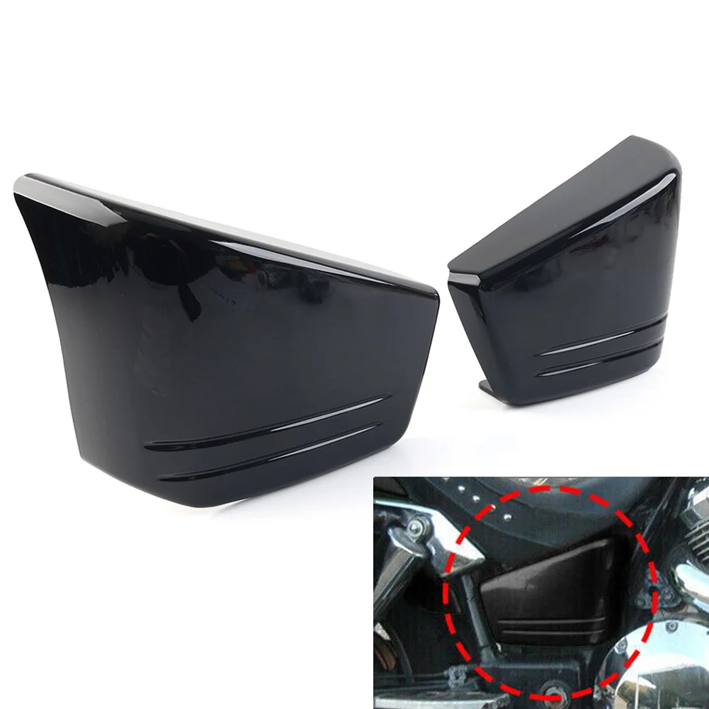 Glossy Black Motorcycle Fairing Battery Side Cover Protector For Honda VTX 1800 C VTX1800C Custom 2002 2003 2004 2006 2007 2008