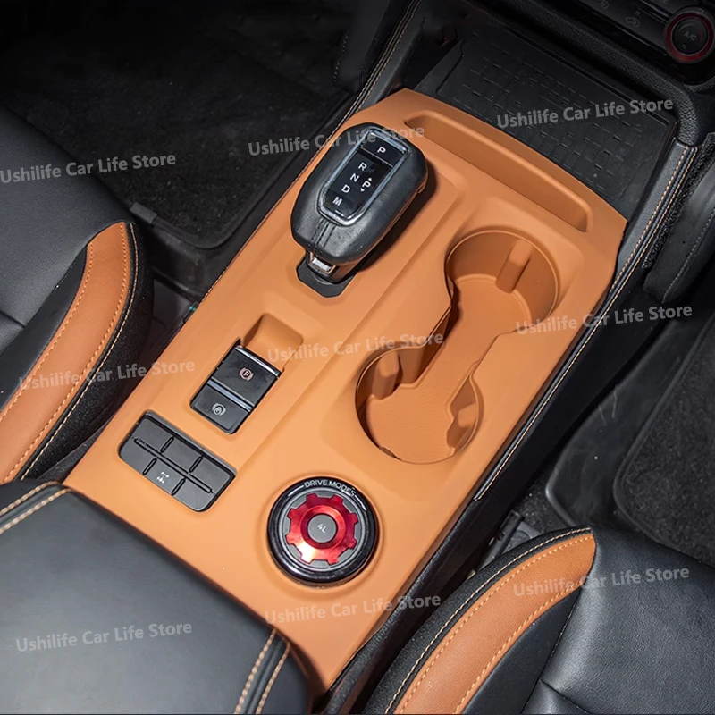 

Для Ford Ranger Ranger 2024 2025 салон автомобиля, обновленный центр, силиконовый коврик «все включено», коврик для переключения передач, держатель для чашки, чехол