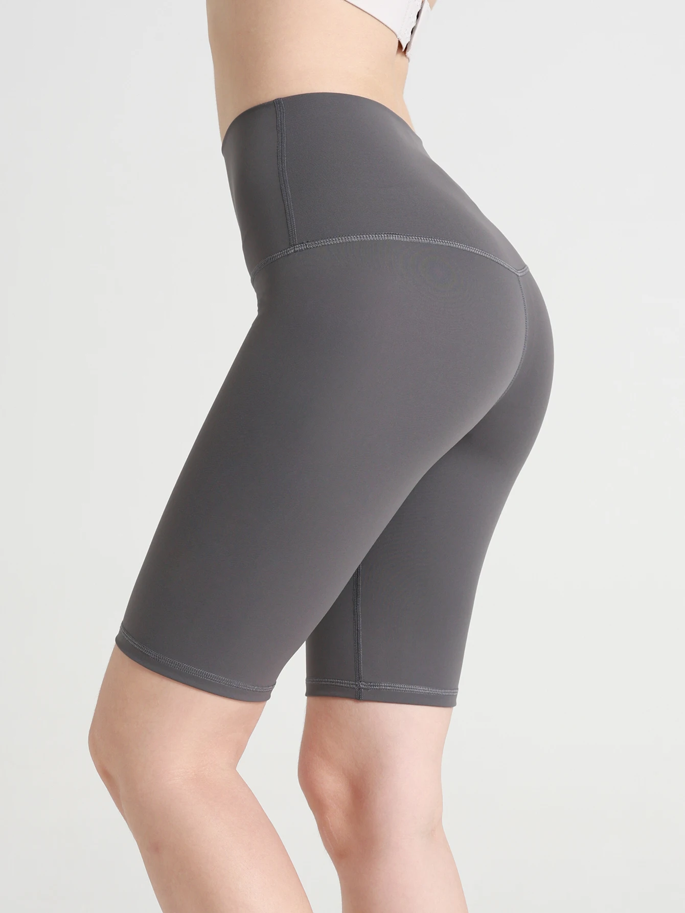 Women's Seamless Yoga Shorts High Waist Elastic Hip Lift  Breathable Quick Dry Running Leisure Cycling Pilates Sports Shorts