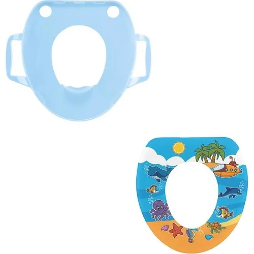 Softy Starlux Child Toilet Seat Adapter Blue Sea Six Pattern