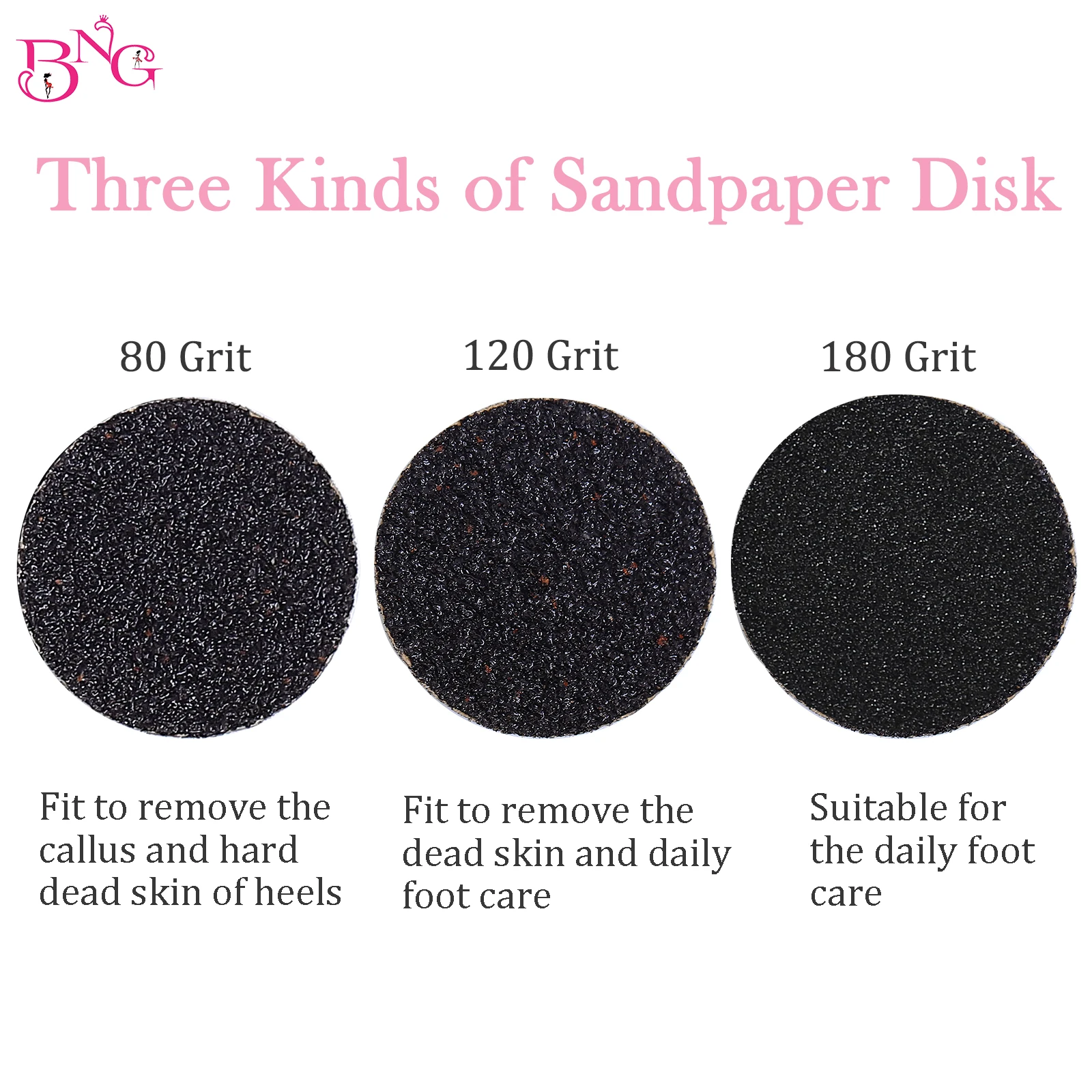 Foot Dead Skin Sandpaper Smart Wheel Pedicure Disc File Manicure Tool Replaceable Sandpaper Cuticle Callus Remover 25MM