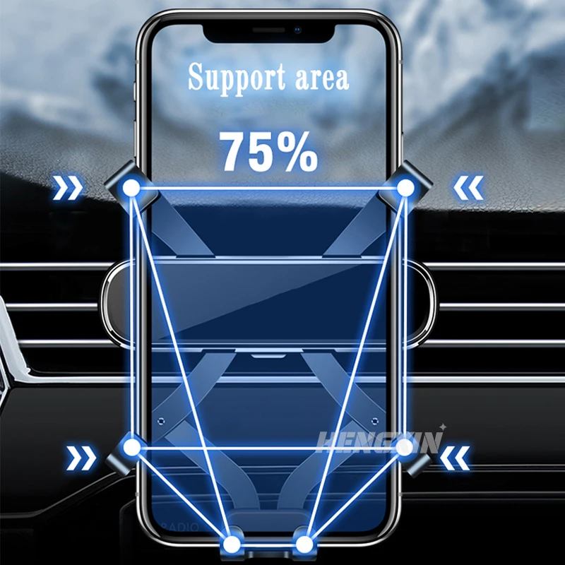 아우디 A1 Sportback 8XA 8XF 2011-2019 에어 벤트 마운트 스탠드 GPS 중력 네비게이션 브래킷 액세서리 용 자동차 휴대 전화 홀더