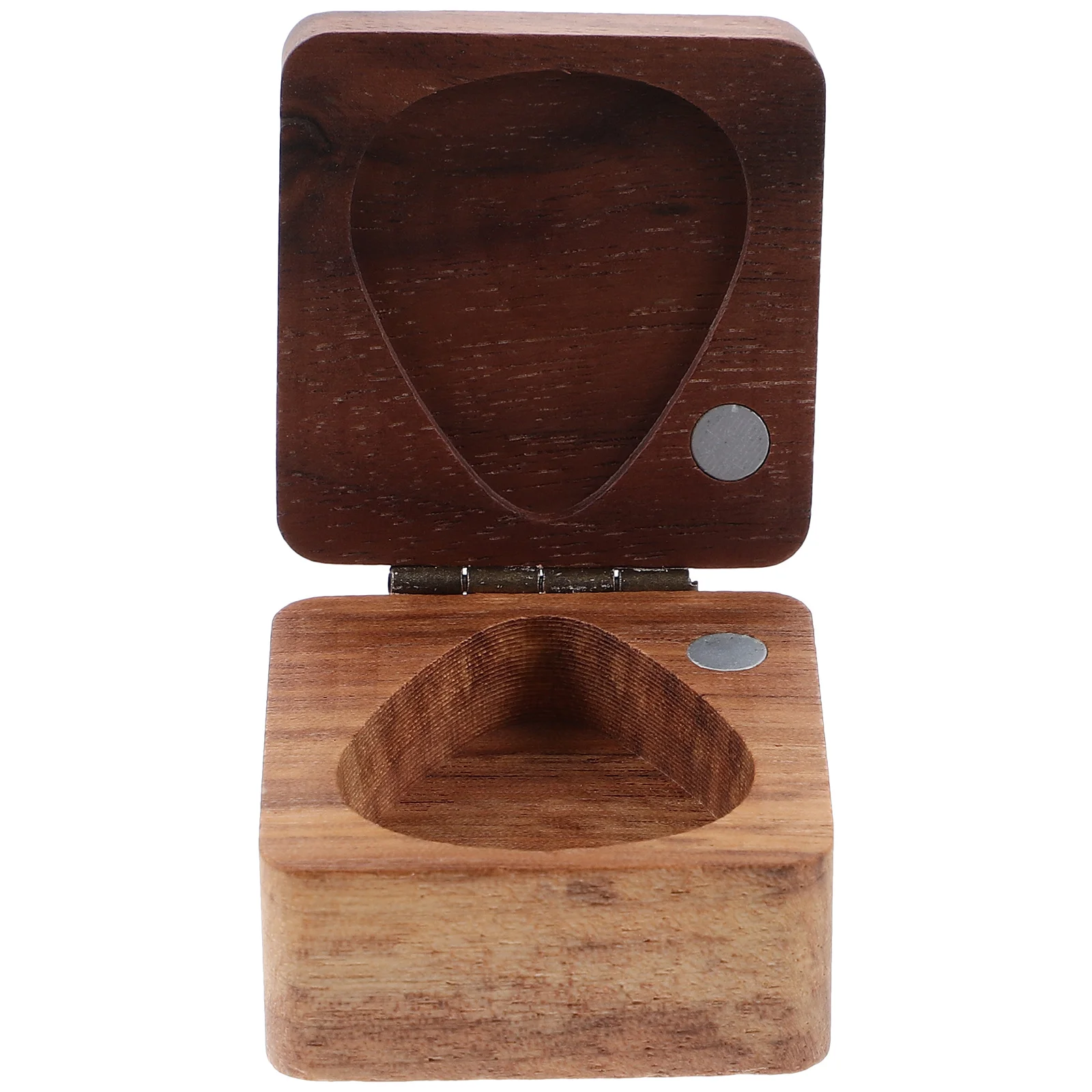 

Guitar Wood Material Polished Surface Storage Organizer Compact Lightweight Guitar Accessory Plectrum Box