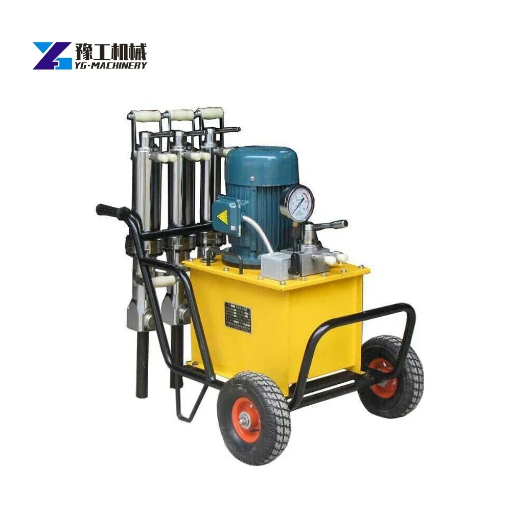 Electric Type Portable Hydraulic Concrete Split Face Stone Rock Bolts Splitting Machine  Rock Stone Splitter Tools