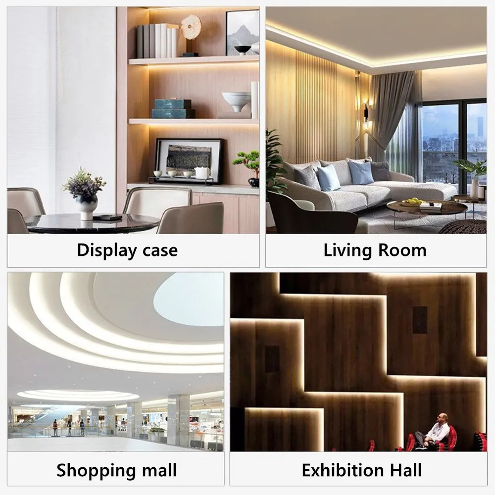 DC 12V 24V COB LED Strip Lights 1M- 5M 10M High Density Flexible Diode LED Strip Tape Light 3000K 4000K 6000K Linear Dimmable