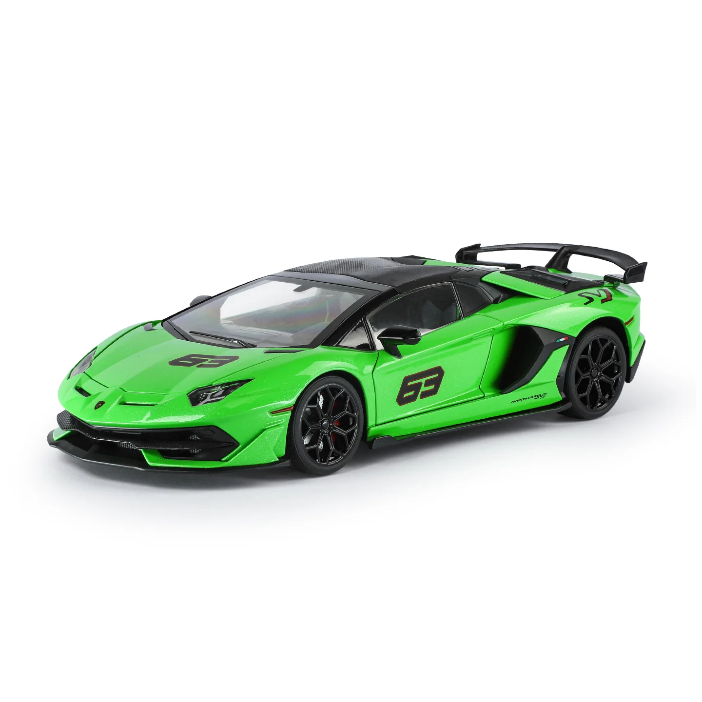 1/18 Aventadors SVJ 63 Alloy Racing Car Model Diecasts Metal Toy