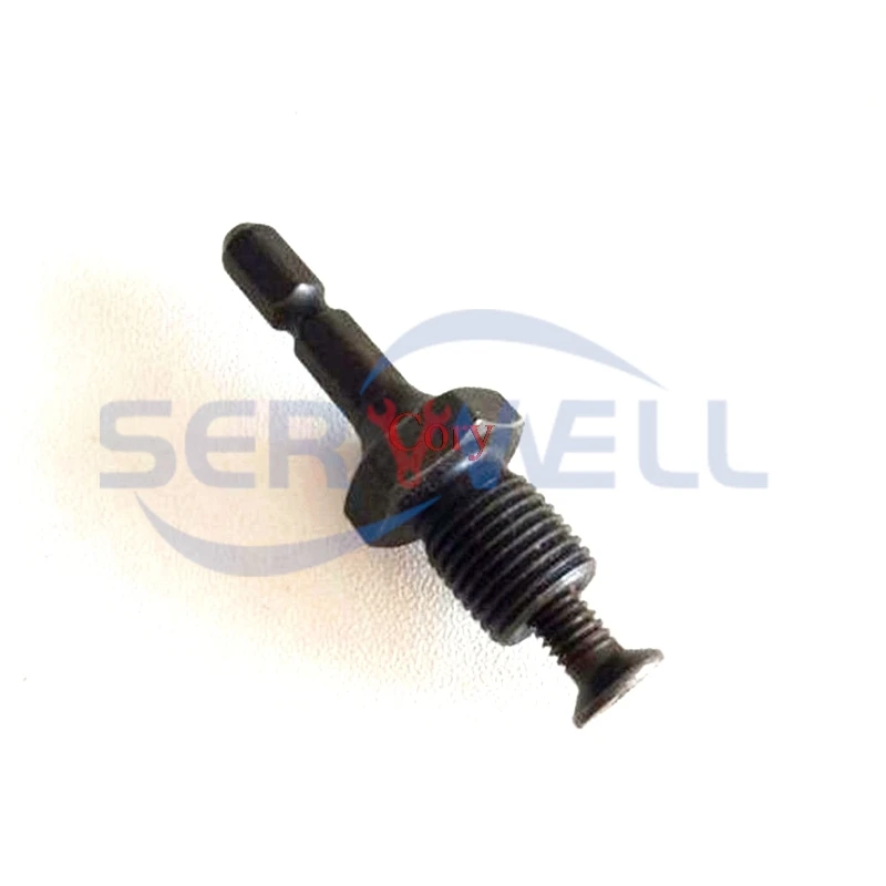 1Pc Square/Hex Shank MaleThread Adapter to 1/2-20UNF 3/8-24UNF w ReverseScrew for ElectricHammer to Electric Drill Chuck Adapter