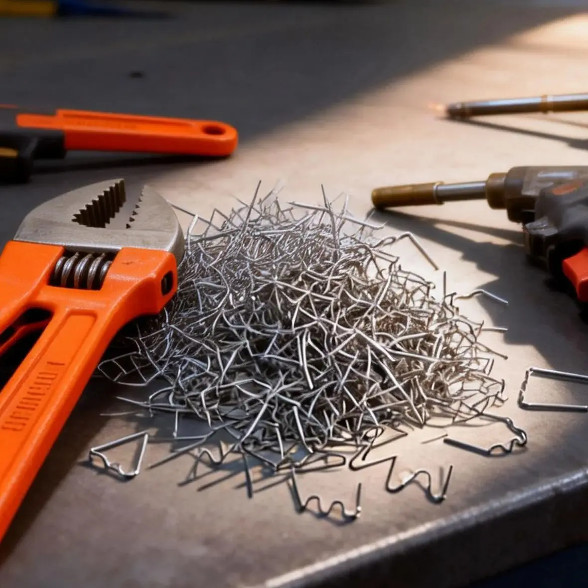 

500PCS Automotive Body Tool Bumper Nail Welding Wire Plastic Parts Fixing Patch Hot Melt Repair Net Gun for Car Maintenance