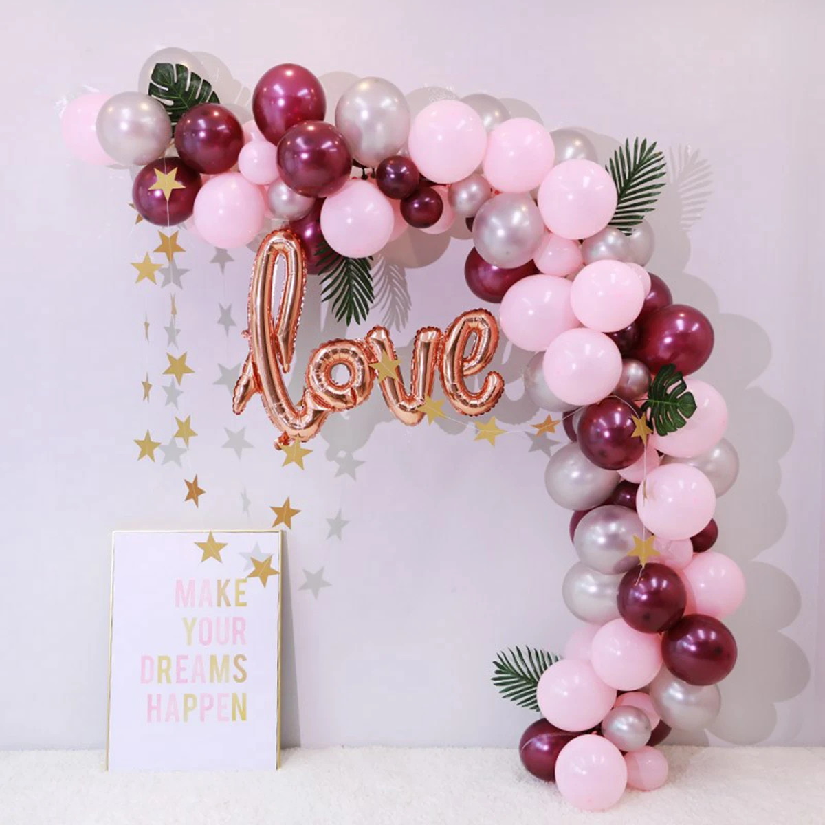 

5M Transparent Balloon Chain Strip For Wedding Party Decoration Connect Tape Adhesive Garland Tool Eco-Friendly