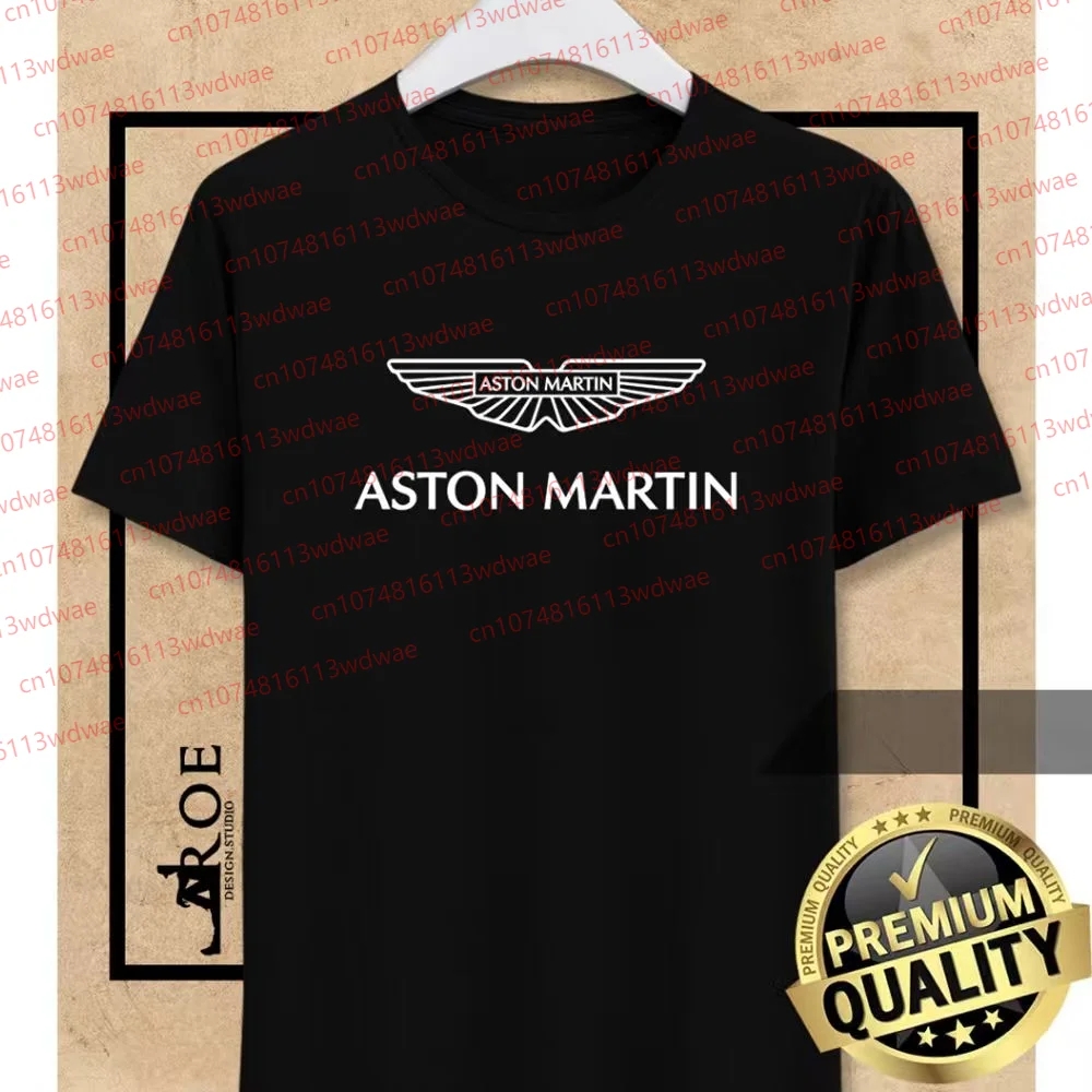 

Футболка Aston Martin, мужская мотоциклетная футболка Fernando Alonso 14, гоночный костюм, гоночная пара из чистого хлопка, гоночный болельщик, футболка James Bond