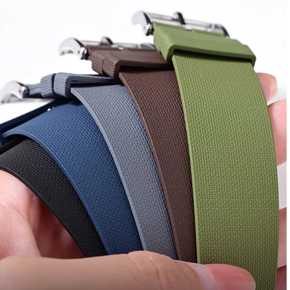 Nouveau bracelet de montre sport en caoutchouc FKM, 20 mm, 21 mm, 22 mm, pour Seiko, pour Omega