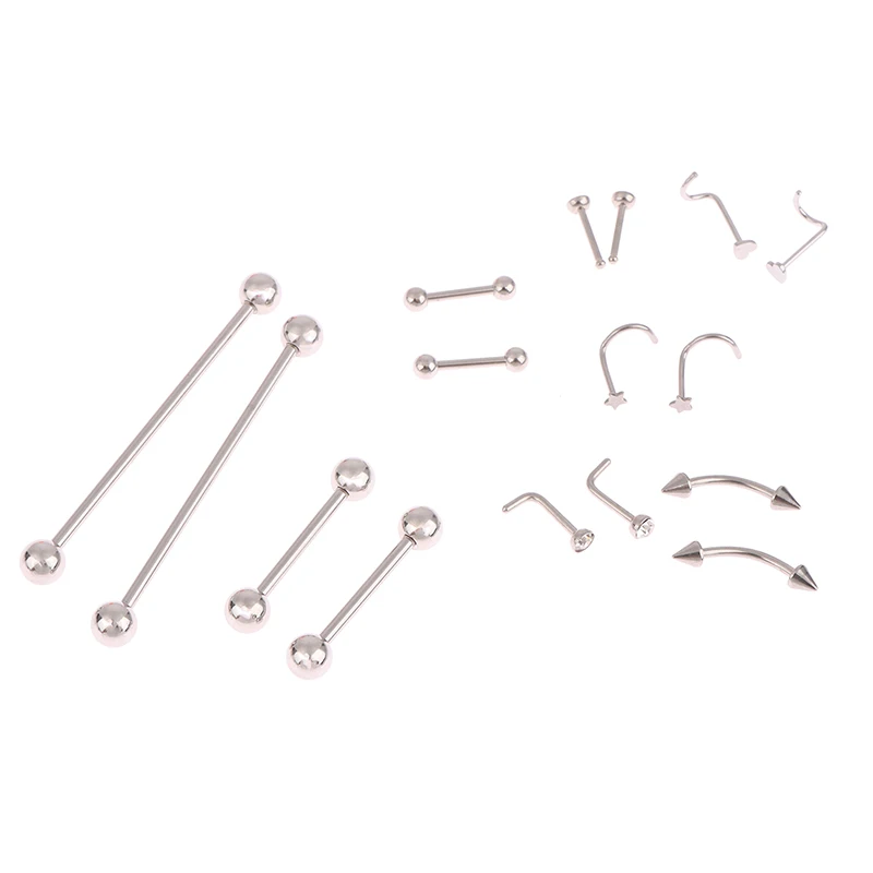 Tubo guía desechable para perforar, agujas para Piercing, catéter, tatuaje esterilizado, cuerpo, oreja, nariz, 14/16/18/20G, lote de 3 unidades