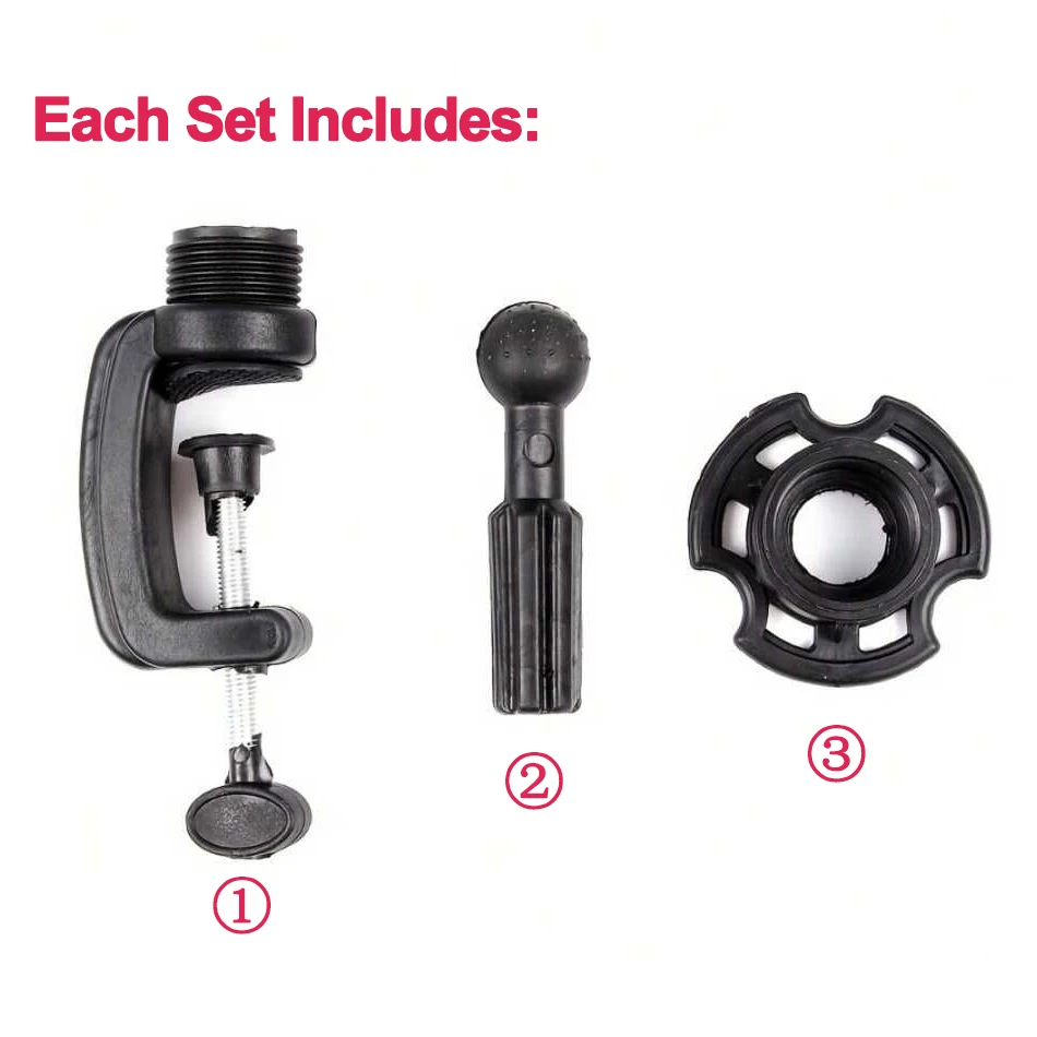 3Pcs Mannequin Head Stand Black Mini Wig Head Stand Table Clamp Adjustable Training Mannequin Head Holder Hair Accessory Tools