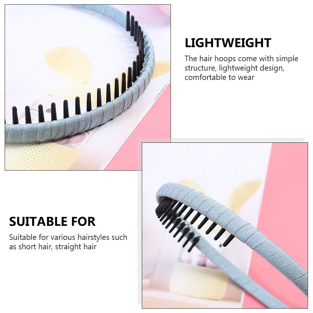 

8 Pcs Hair Accessories Fabric Hairpin Headdress Miss Headband Hairbands Cloth Non-slip Headbands