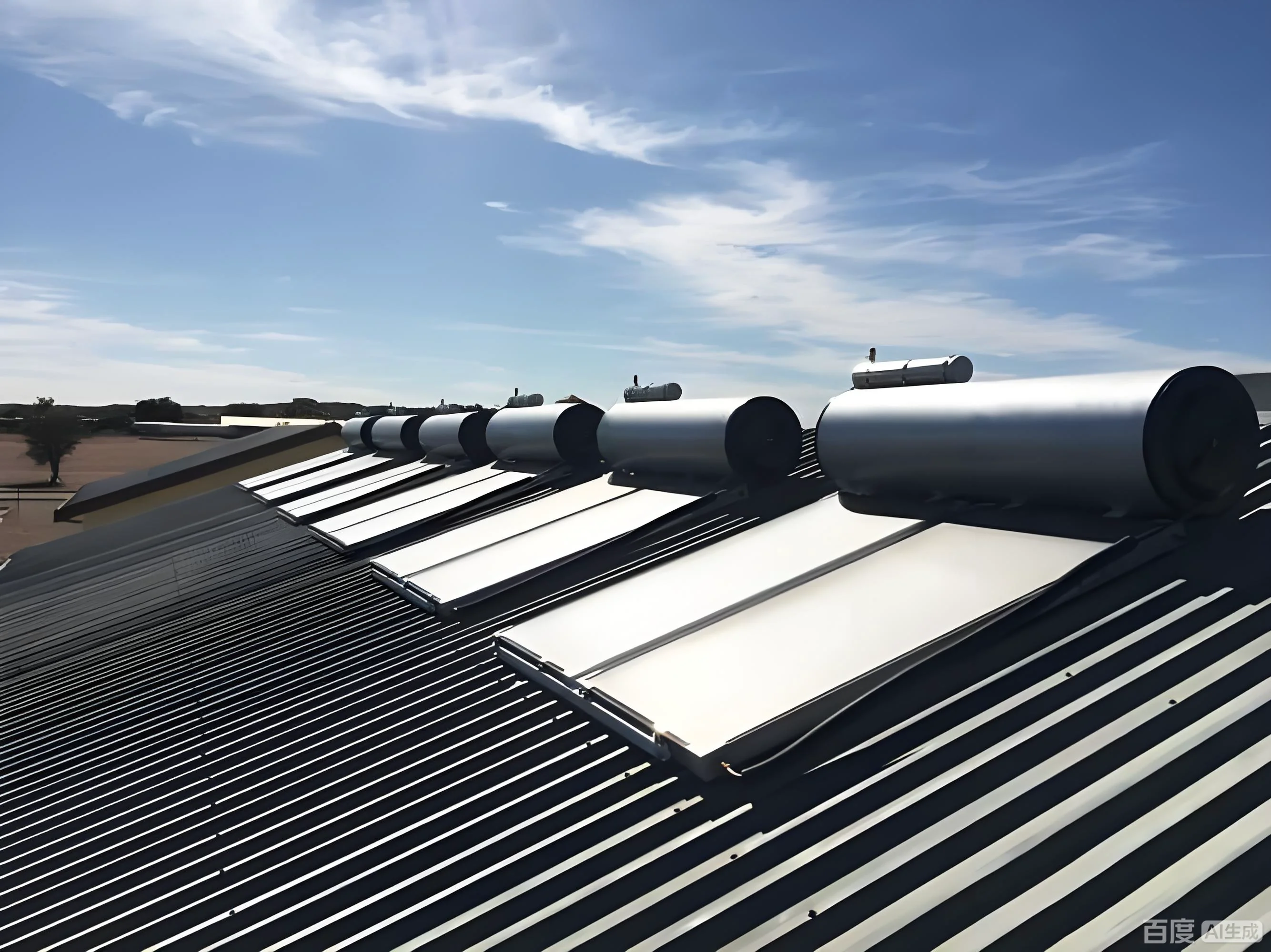 Hot selling independent energy-saving flat panel integrated solar water heater for  use