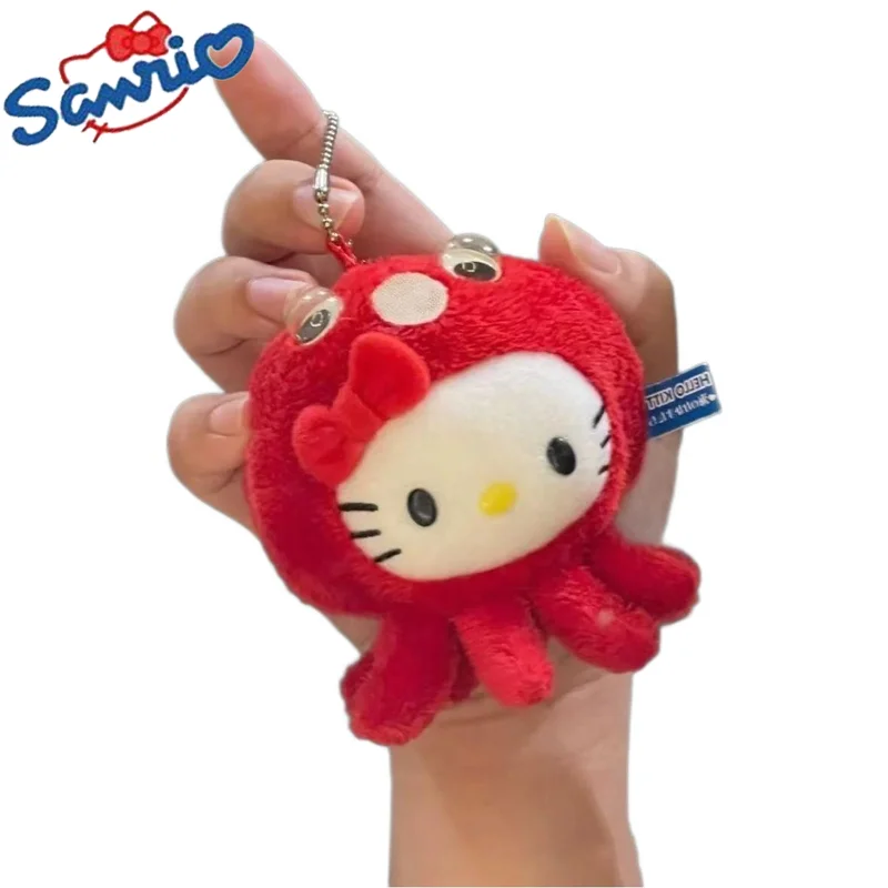 

Sanrio Hello Kitty Octopus Series Sweet Girl Bag Pendant Cute Action Figure Child Schoolbag Girl Doll Trinket Christmas Tree