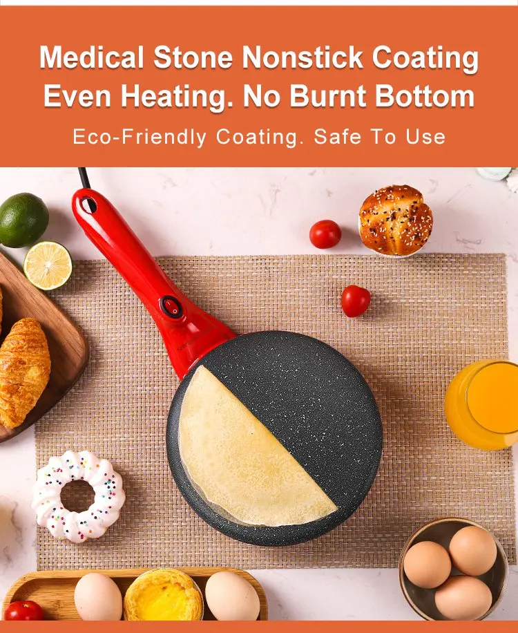 Mini Electric Pancake Maker 220V Pizza Pancake Machine Non-Stick Griddle Baking Pan Cake Machine Kitchen Appliance Cooking Tools