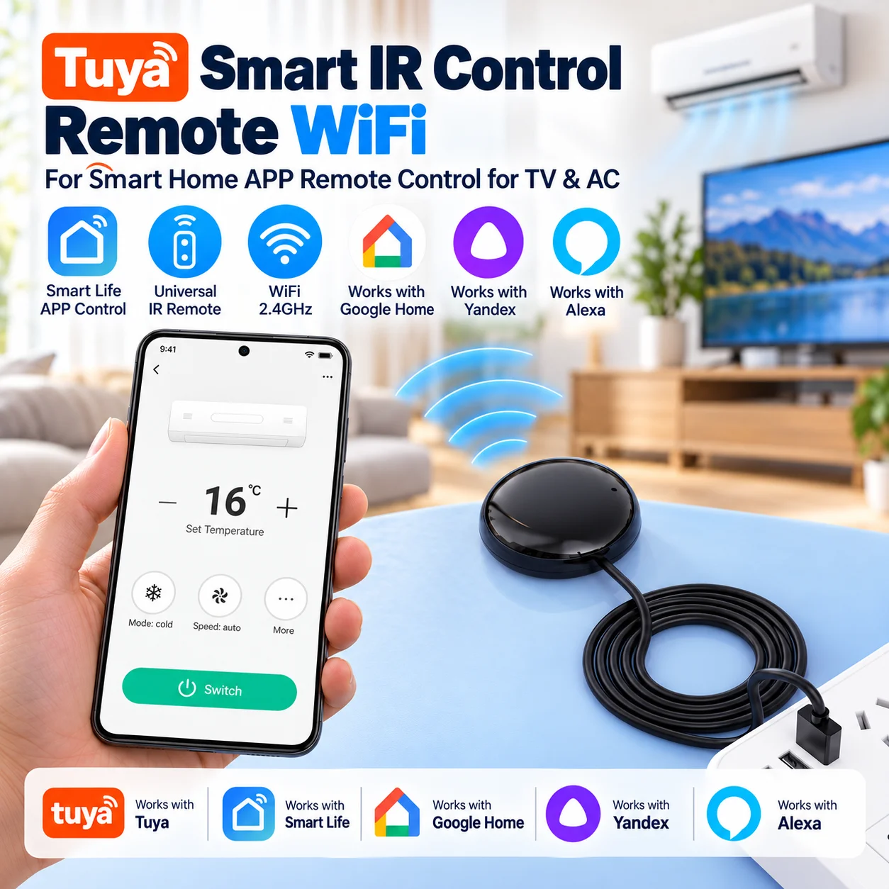 Universal Remote Smart Home - WiFi IR Evrensel Uzaktan Kumanda, Tuya