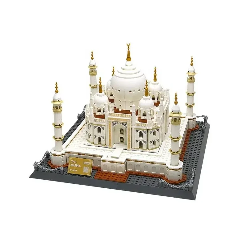 Large Taj Mahal Architectural Building Blocks Set Creative World Renowned Palace Model DIY Assemble Bricks Toy for Kids Boy Gift