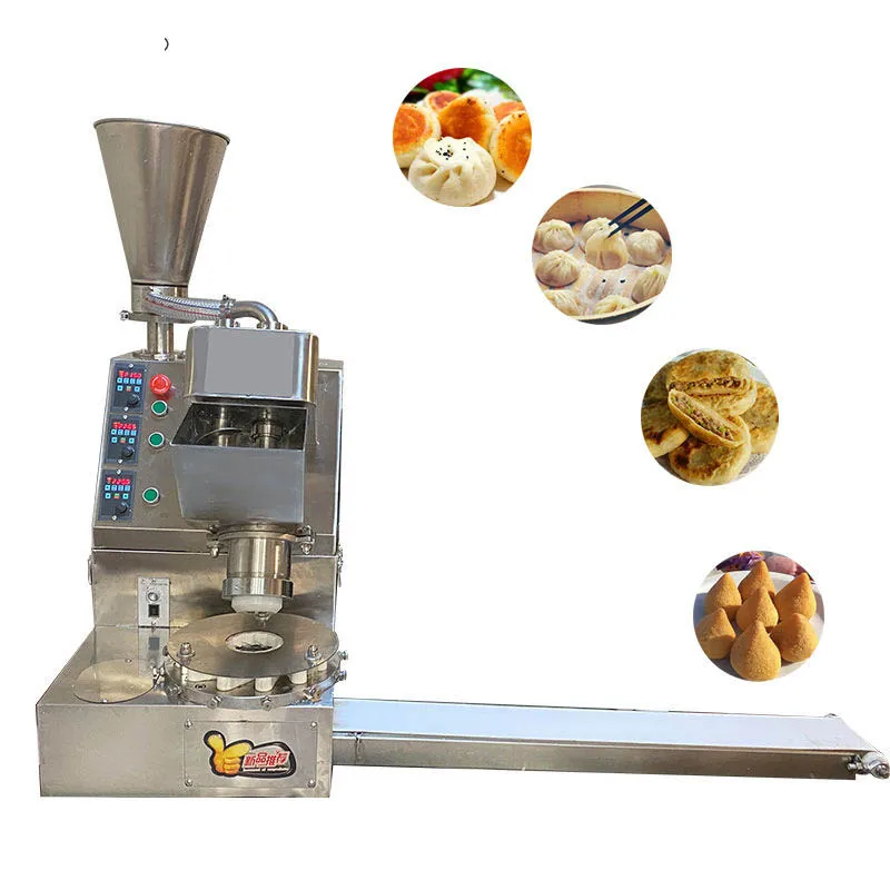 

3000pcs/H Pork Baozi Maker Steamed Stuffed Bun Momo Making Machine Desktop Brazilian Fried Chicken Bun Meat Pie Pastry Machinery