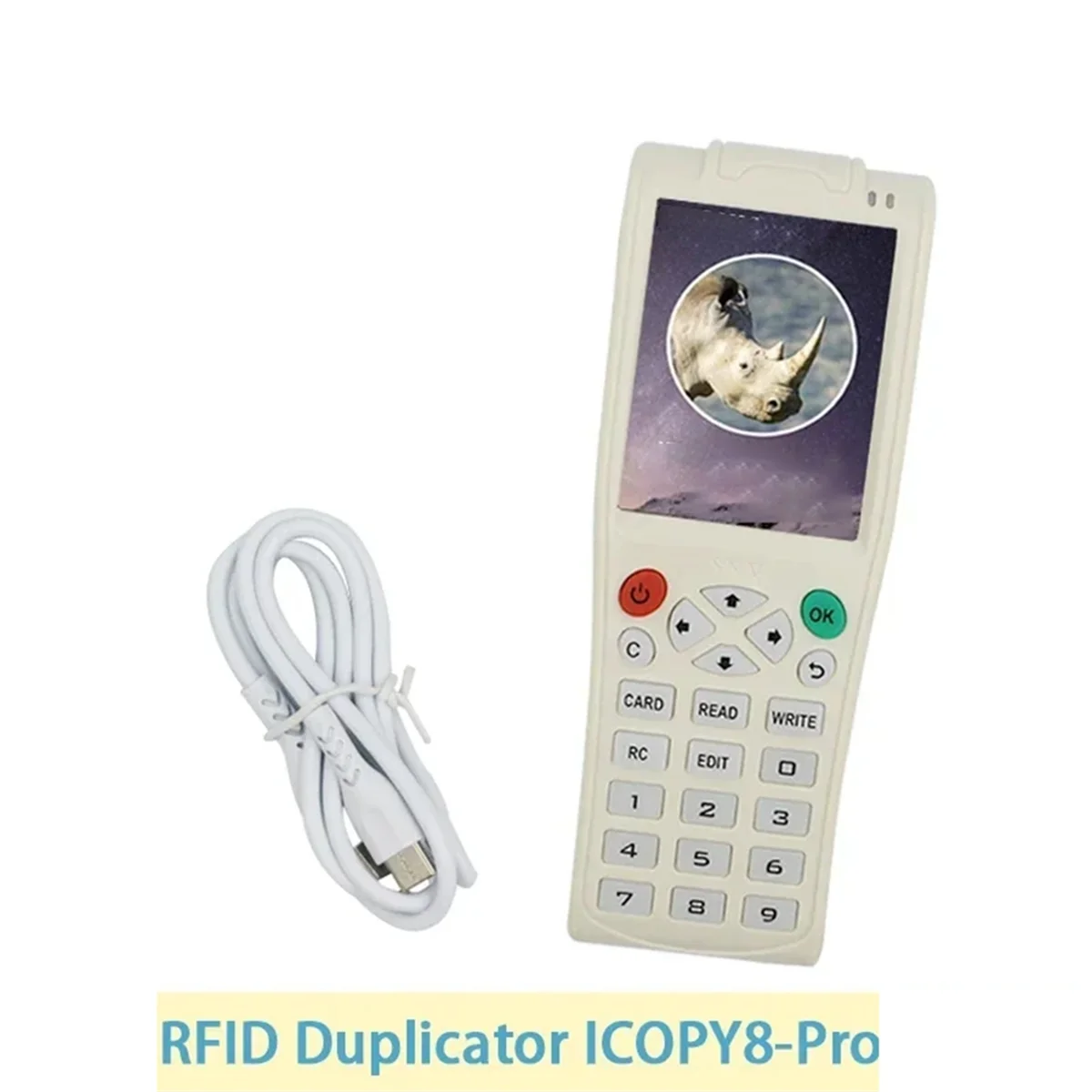 BAAQ ICOPY8 Access Card Reader IC13.56MHZ ID 125KHZ Copier Fully Encrypted WIFI Decoding Cards